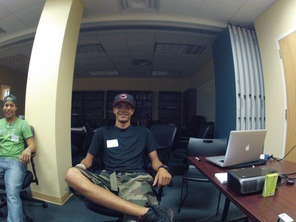 Daniel Aguilar in class from the very first Young New Yorkers program. (Courtesy of Young New Yorkers)