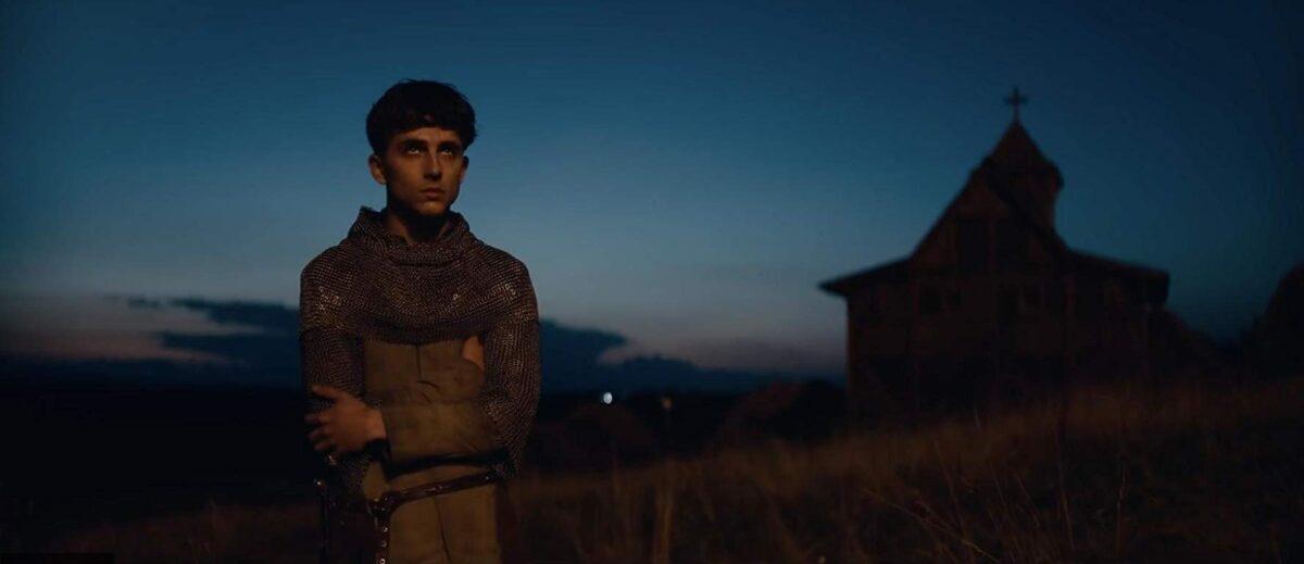 Timothée Chalamet as King Henry V, in "The King." (Netflix)