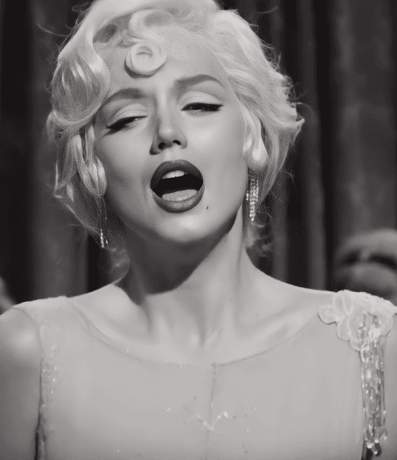 Ana de Armas as Marilyn Monroe, in "Blonde." (Netflix)