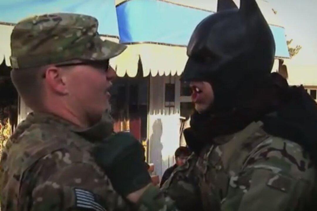 Batman in Afghanistan Touches on Army Safety (+Videos)