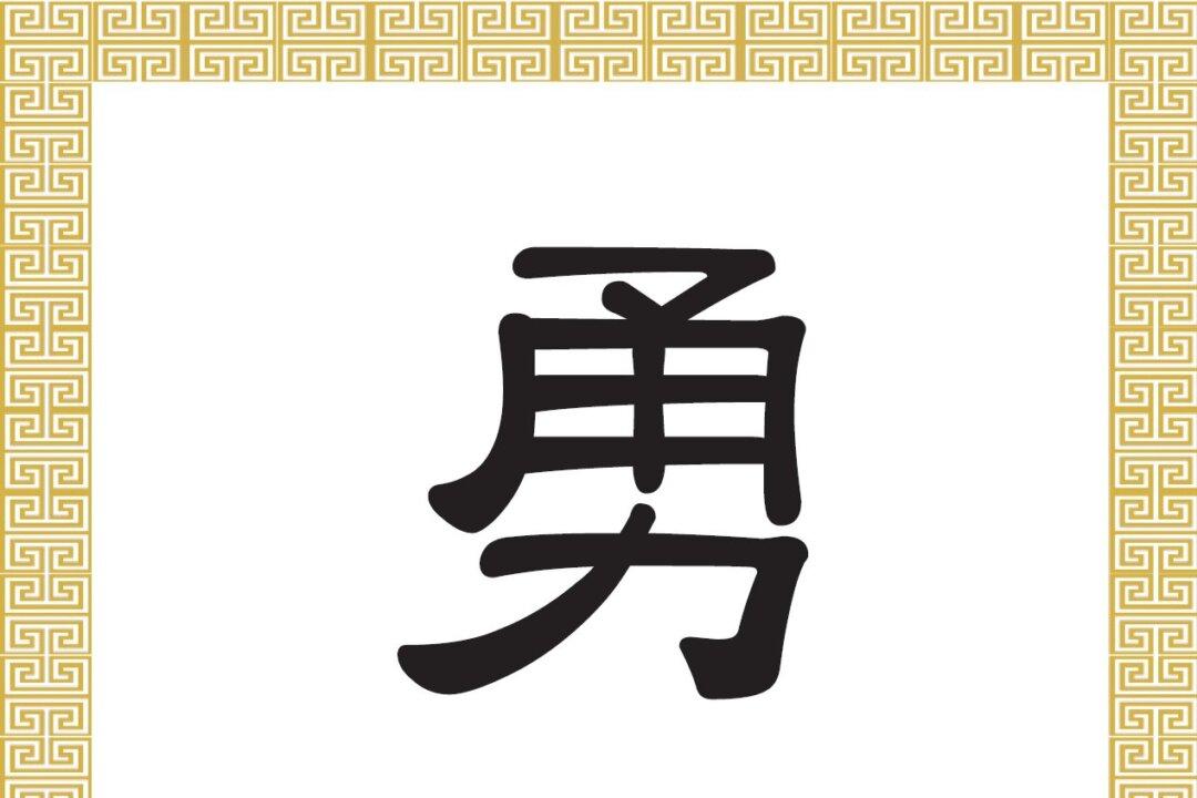 Chinese Character: Courage, Bravery (勇)