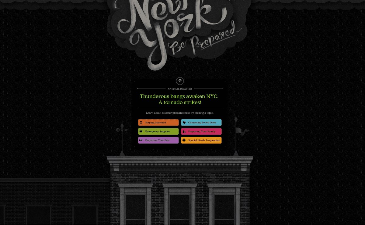 New York, Be Prepared, Interactive Website Launches