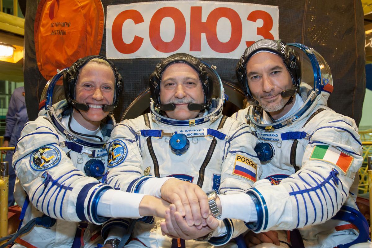 Astronauts Preparing for Trip to Space