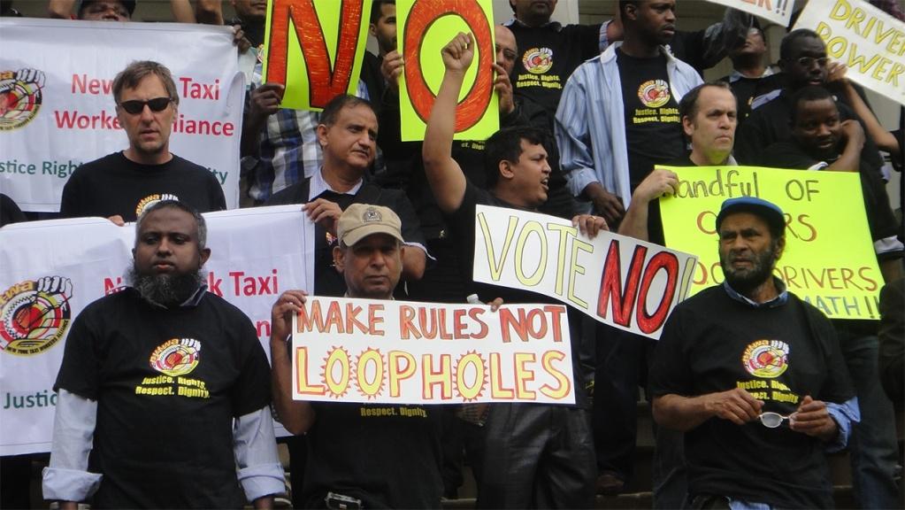 Taxi Workers Protest TLC Rules