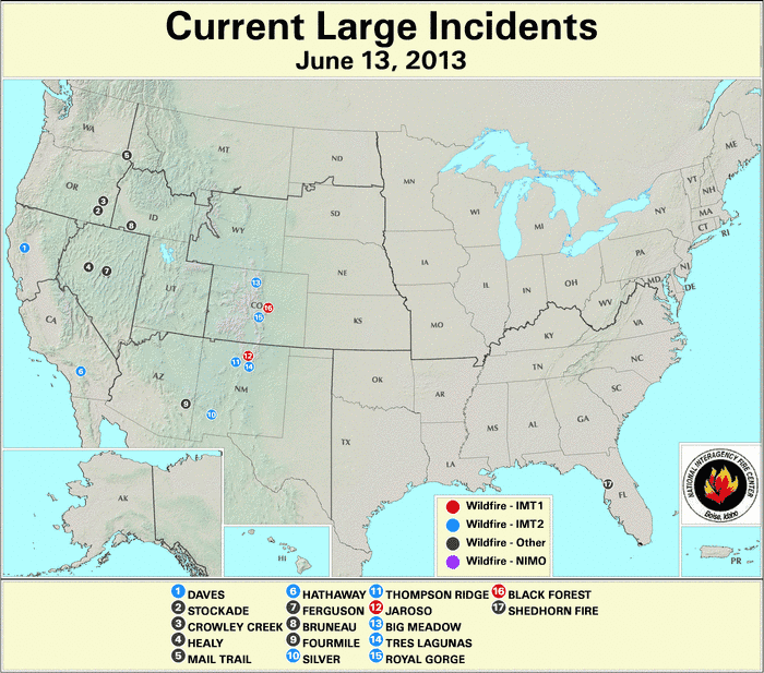 Maps: Wildfires Burn Across the West US