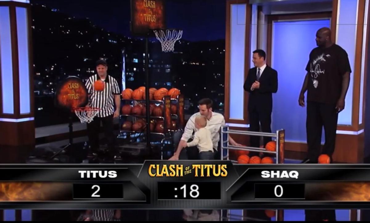 Shaq, 2-Year-Old Have Shooting Competition, Child Wins