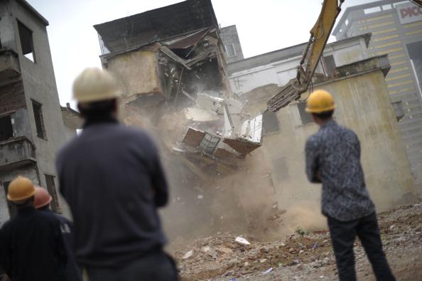 House Demolished While Couple Slept