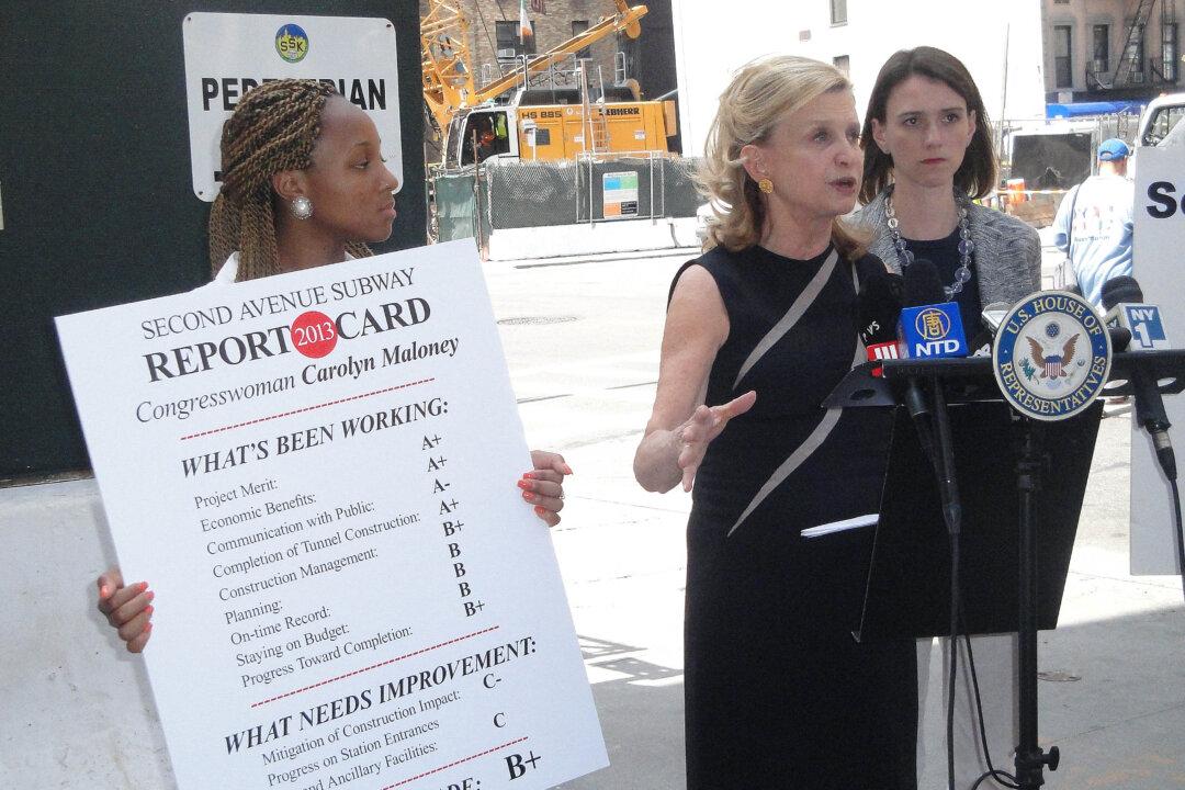 Rep. Maloney Issues Second Avenue Subway Report Card
