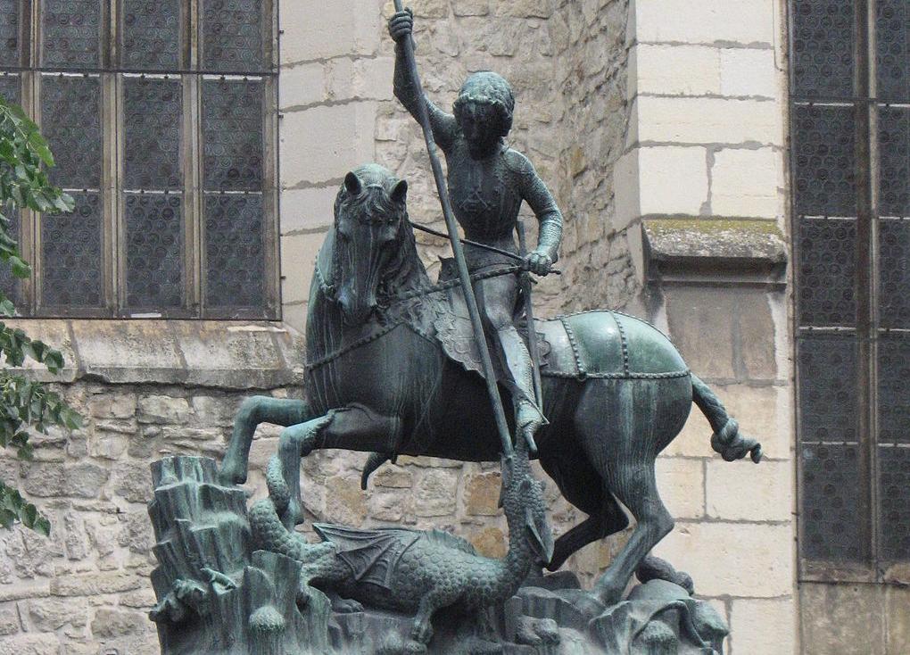St. George Slaying the Dragon in Prague