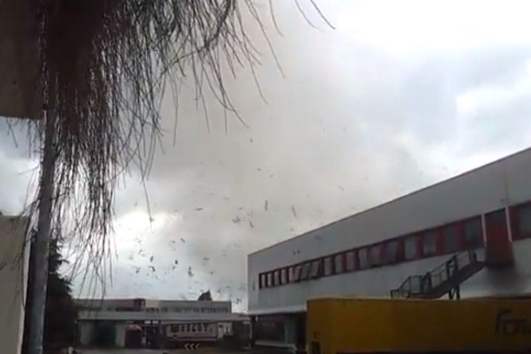 Italy Tornado: Video Shows Twister North of Milan in Trezzo