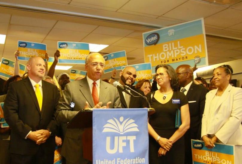 UFT Spends Over Half Million on Bill Thompson Campaign