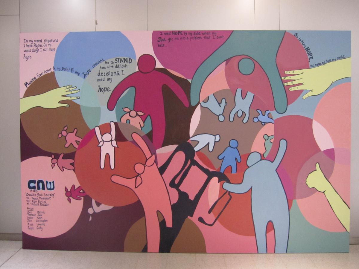 Family Court Unveils Mural Made by Kids