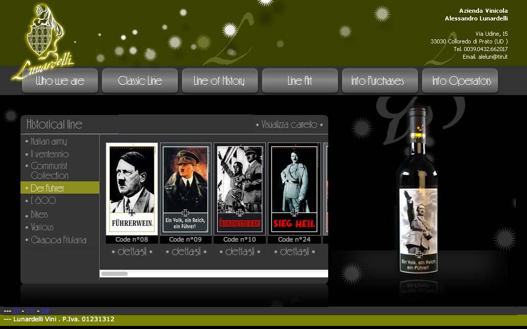 Satirical Hitler, Nazi Wine Spurs Protests