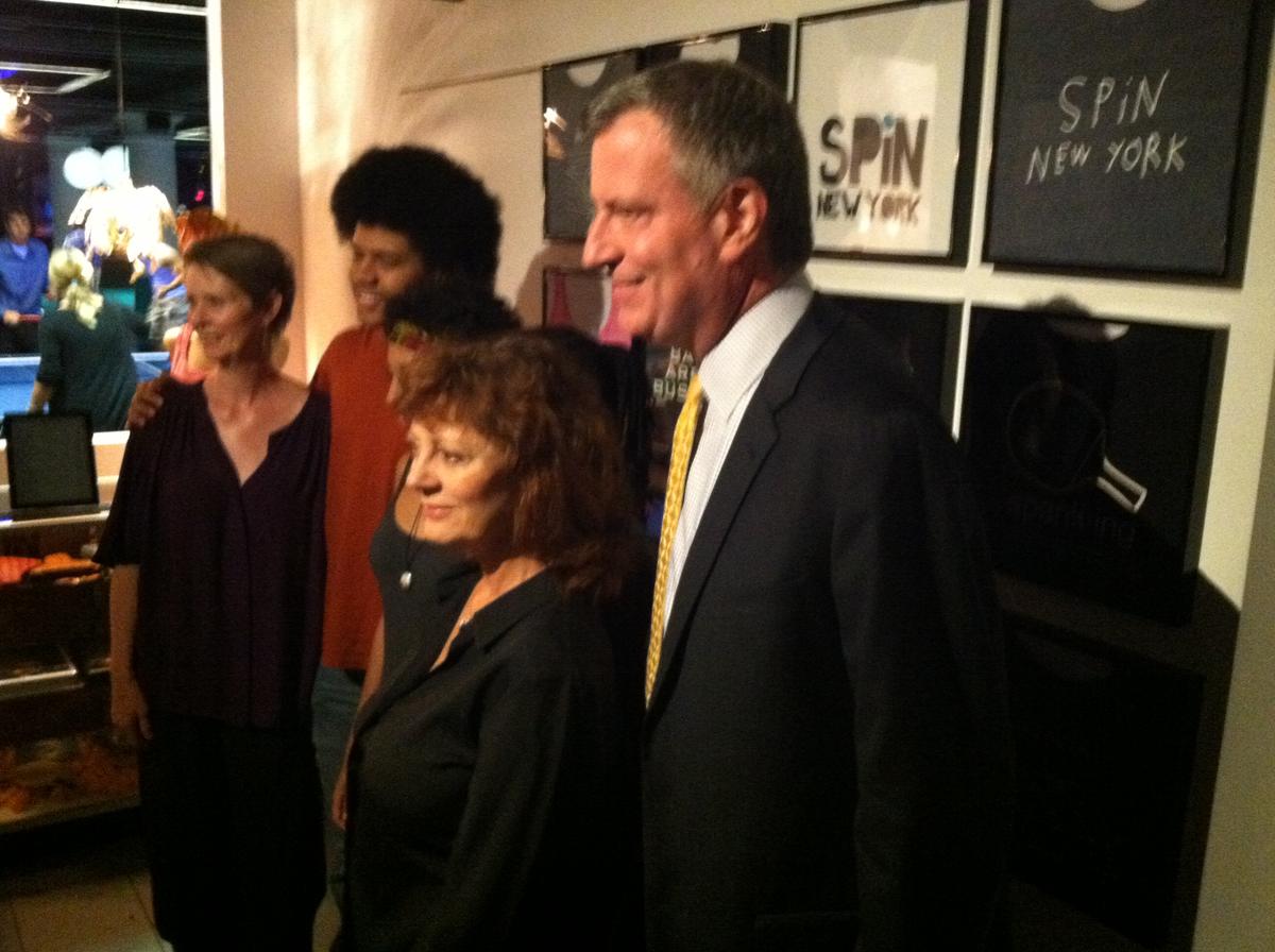 Susan Sarandon Backs de Blasio Over Quinn