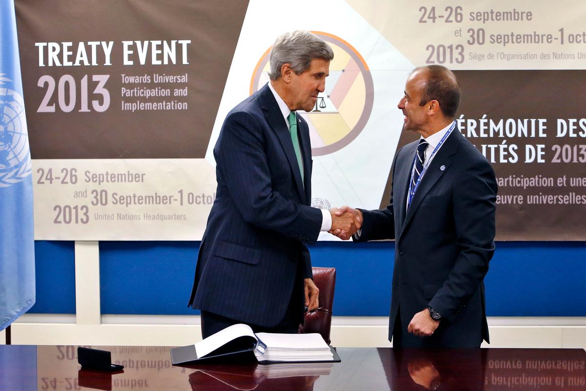 Government Criticized For Not Joining Arms Trade Treaty After U.S. Signs