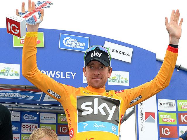 Bradley Wiggins Wins Time Trial, Race Lead in Tour of Britain