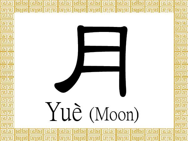 Chinese Characters: Moon (月)
