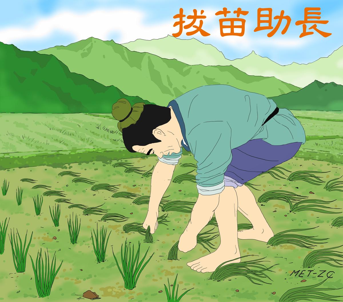 Pulling Up Seedlings to Help Them Grow (拔苗助長)