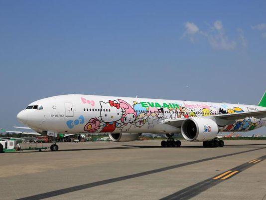 Hello Kitty Jet Launched by EVA Air, Routes Include Taipei to LA, Shanghai