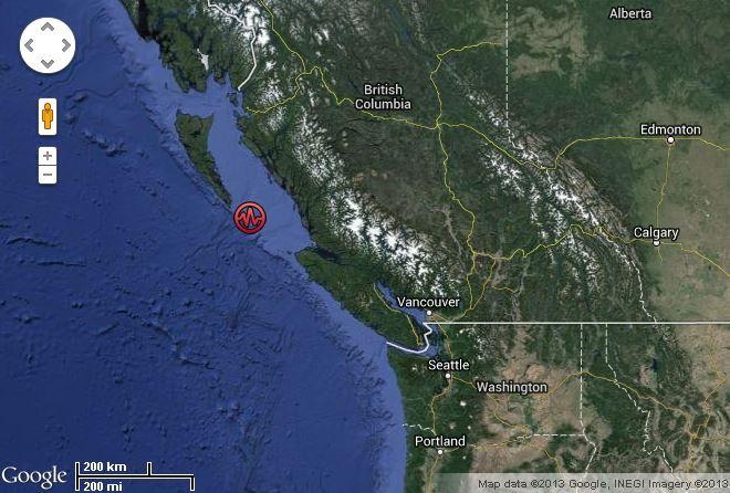 Earthquake Today: 6.2 Magnitude Quake Off the Coast of Canada, No Tsunami Warning