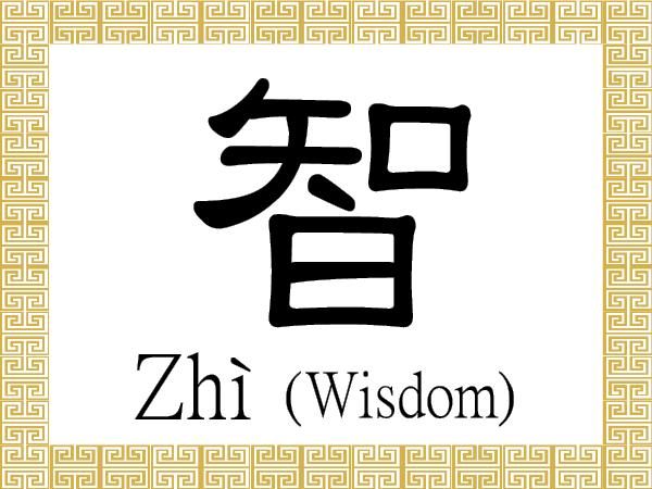 Chinese Character for Wisdom: Zhì (智)