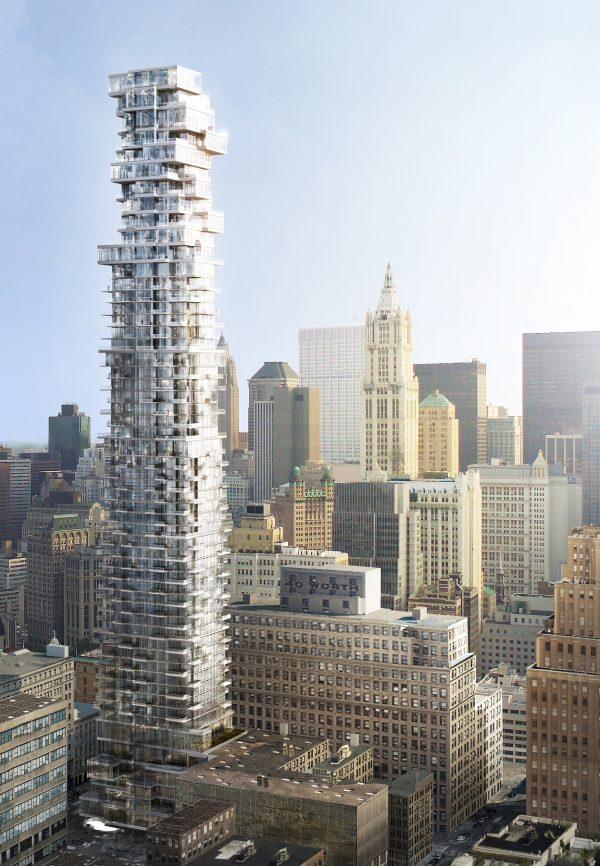 A rendering of the 75-foot pool at 56 Leonard. (Herzog & de Meuron)