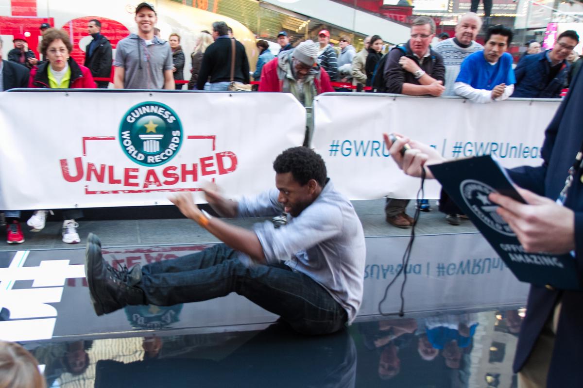 Passerby Breaks a Guinness World Record on Times Square