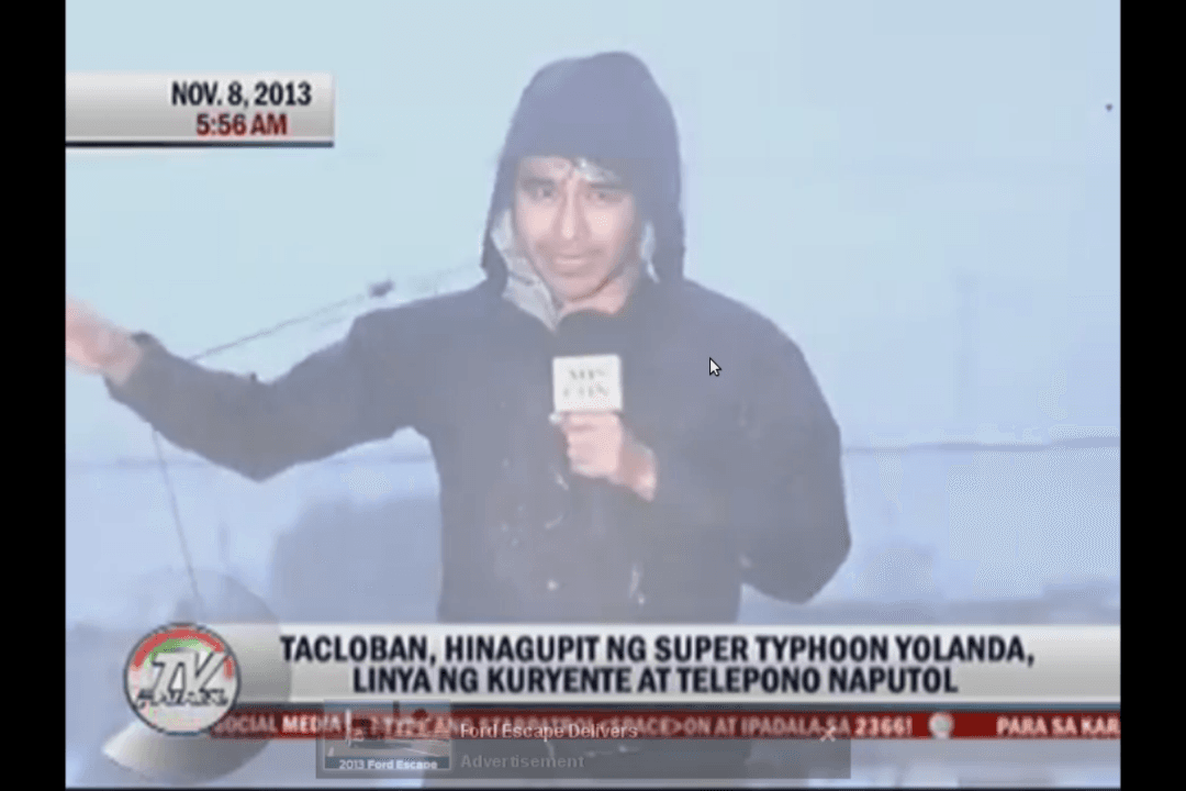 Atom Araullo, Reporter, Hailed as ‘Hero’ For Typhoon Coverage