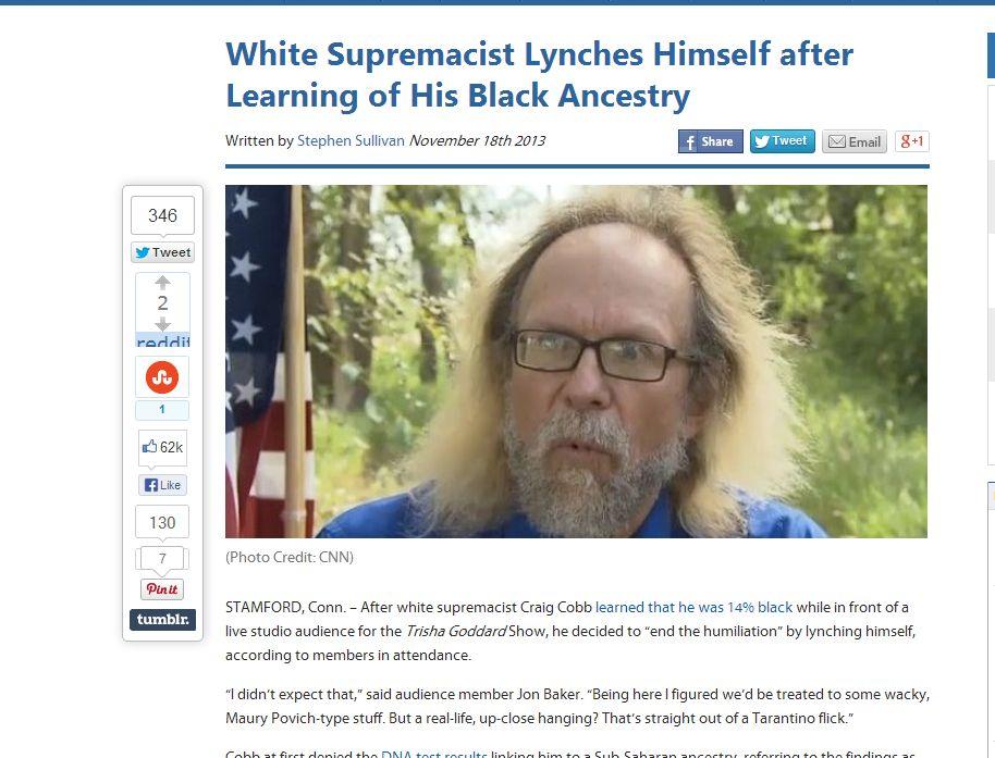 Craig Cobb Hanging Hoax: White Supremacist Did Not ‘Lynch’ Himself, Isn’t Dead