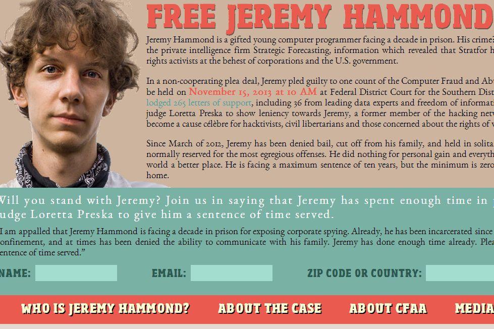 Jeremy Hammond, ‘Hacktivist,’ Sentenced to 10 Years in Prison