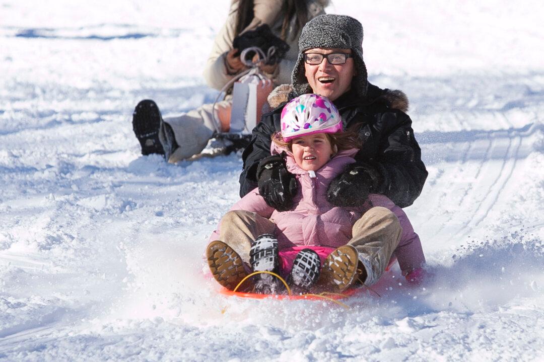 New Yorkers Enjoy Tobogganing in Central Park (+Photos)