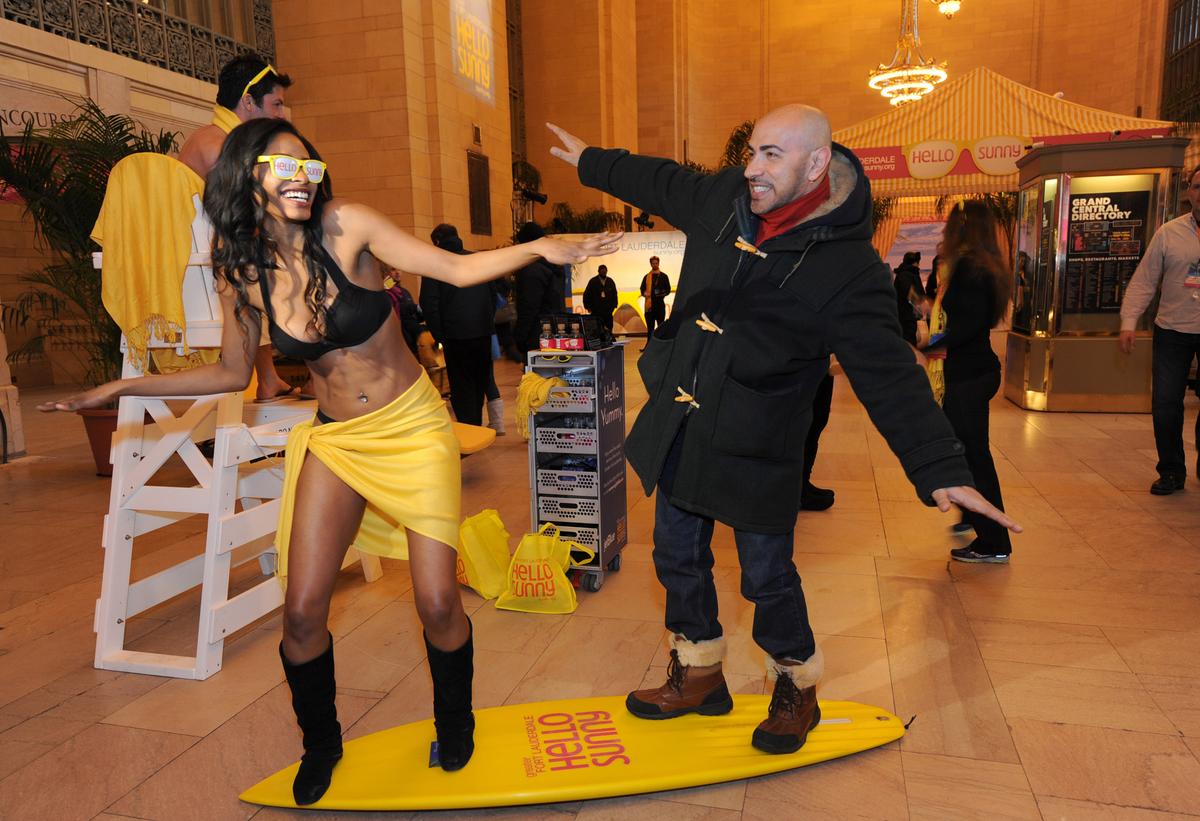 Palm Trees and Swimsuits in Grand Central Terminal