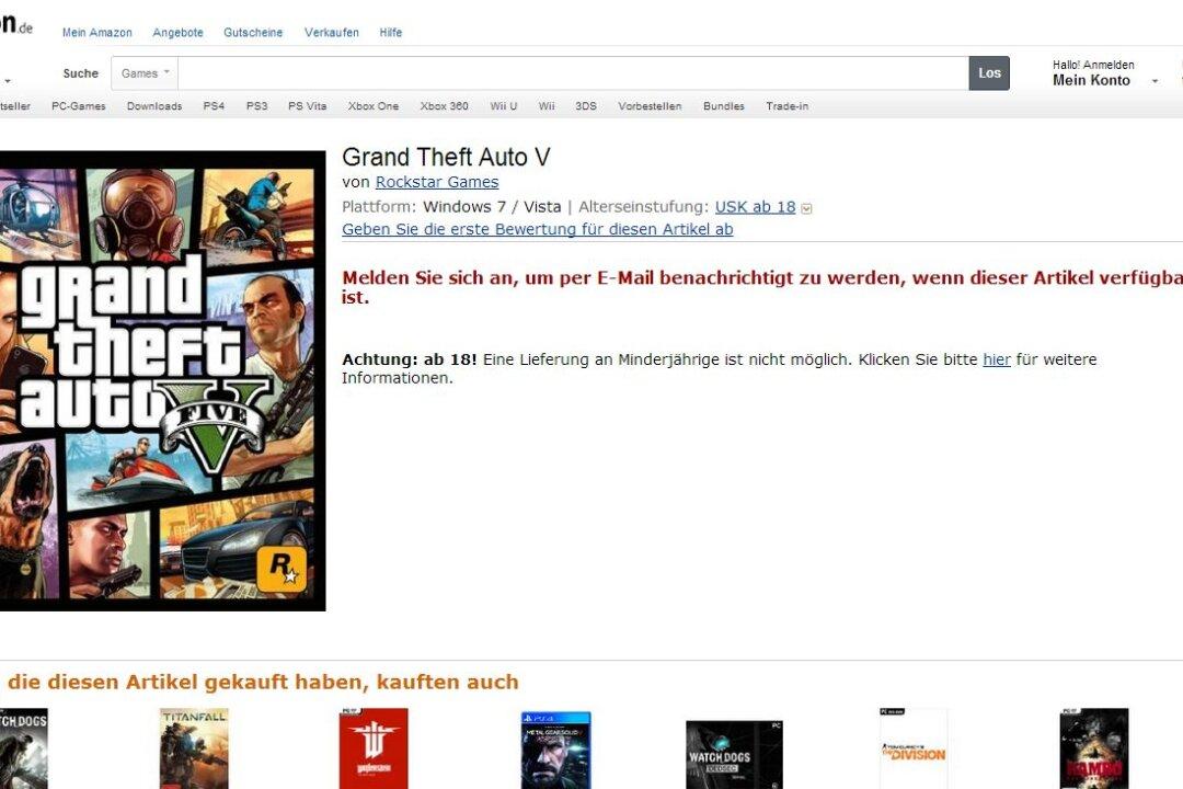 GTA V PC: ‘Grand Theft Auto 5’ PC Version Listed on French, German Amazon Websites