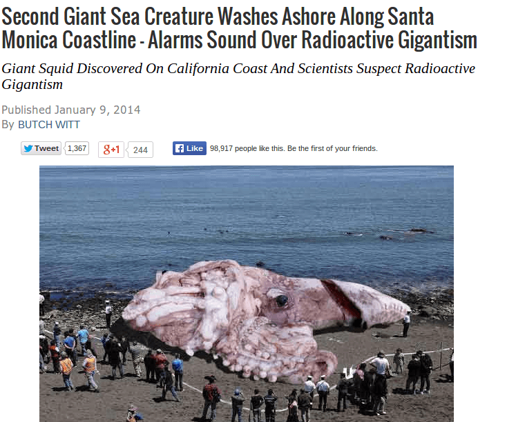 Giant Squid in Santa Monica a Fake; Still Going Strong on Facebook