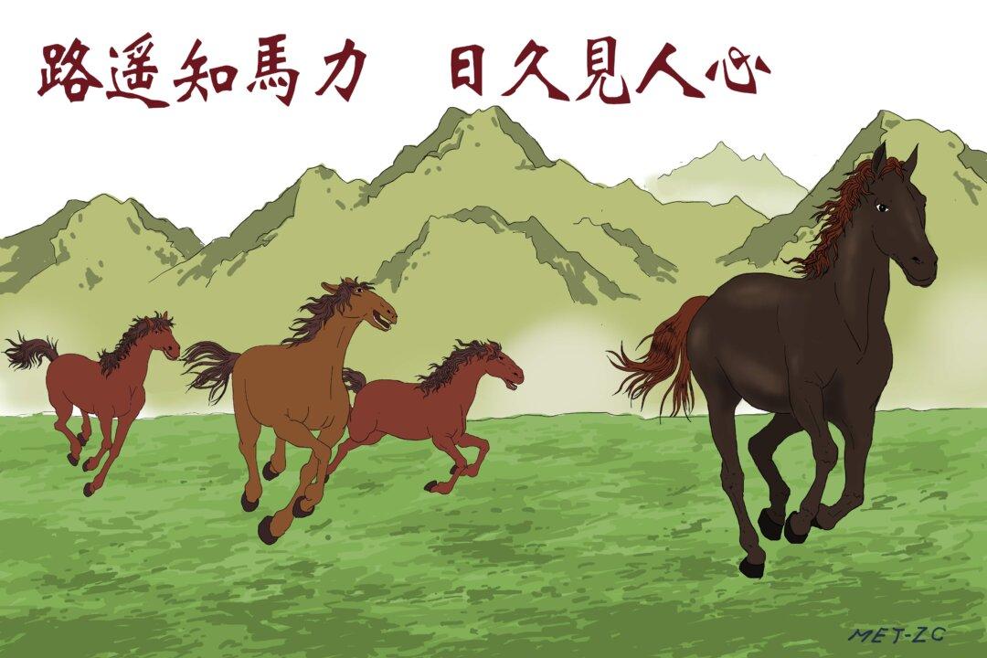 Chinese Idioms: A Long Road Tests a Horse’s Strength (路遙知馬力)