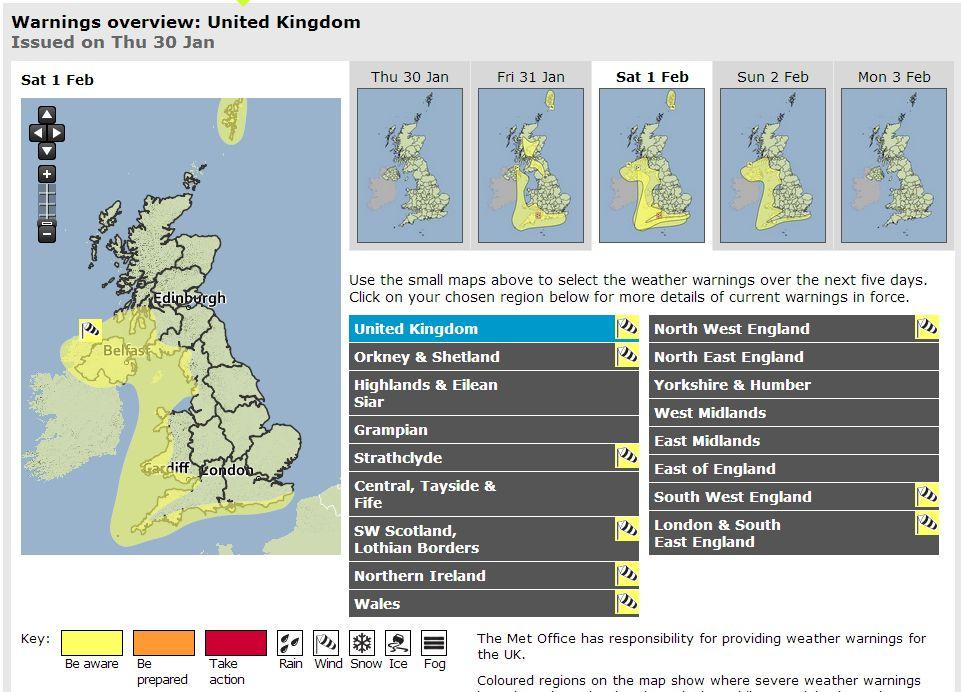 Storm Brigid: 150mph Winds Could be Reaching UK by Friday; Met Office Issues Warnings