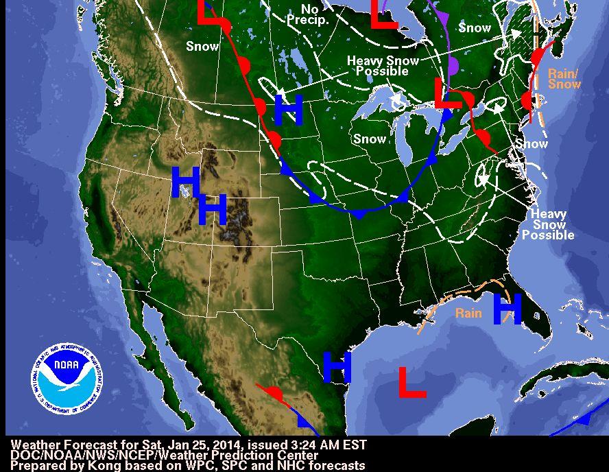 Weather Forecast New York Today: Snow From Clipper Storm, Frigid Temperatures