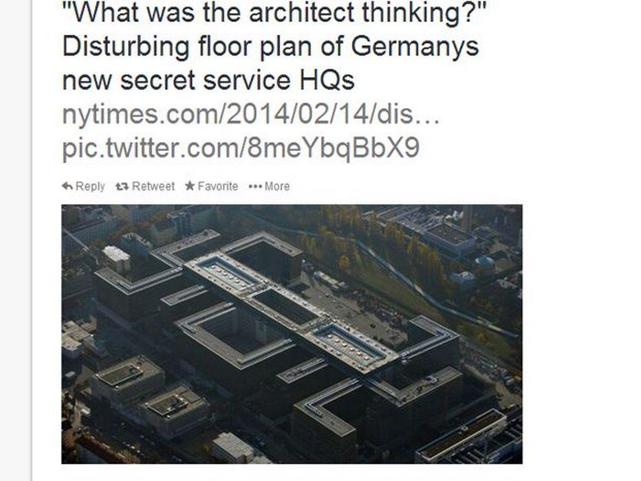 Germany Secret Service HQ Nazi Swastika ‘Disturbing Floor Plan’ Not Real