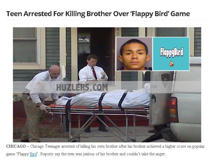 Flappy Bird: ‘Teen Arrested For Killing Brother Over Flappy Bird Game’ Story is a Hoax