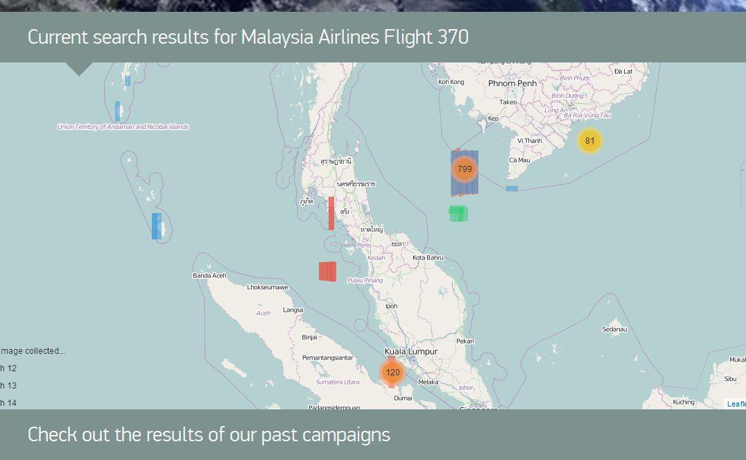 Tomnod: Plane Search Website Expands Map Coverage