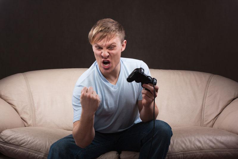 Losing, Not Violent Content, Triggers Video Game Rage