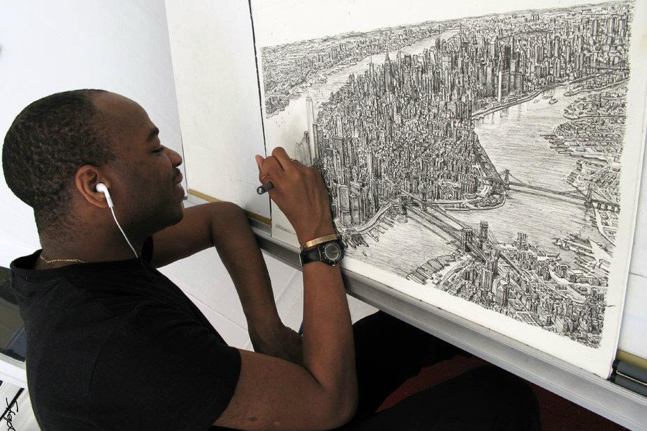 Watch: Autistic Artist Draws City Panoramas From Memory in Astoundingly Accurate Detail (Video)