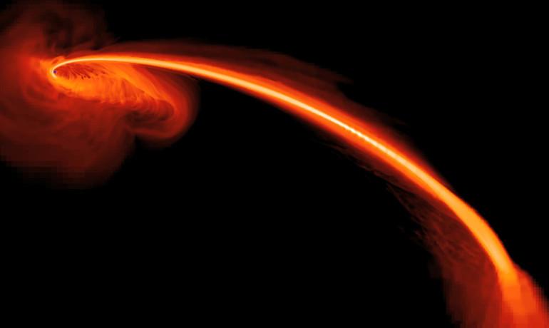 Black Holes Eat Stars and Then Shout ‘Here I Am!’