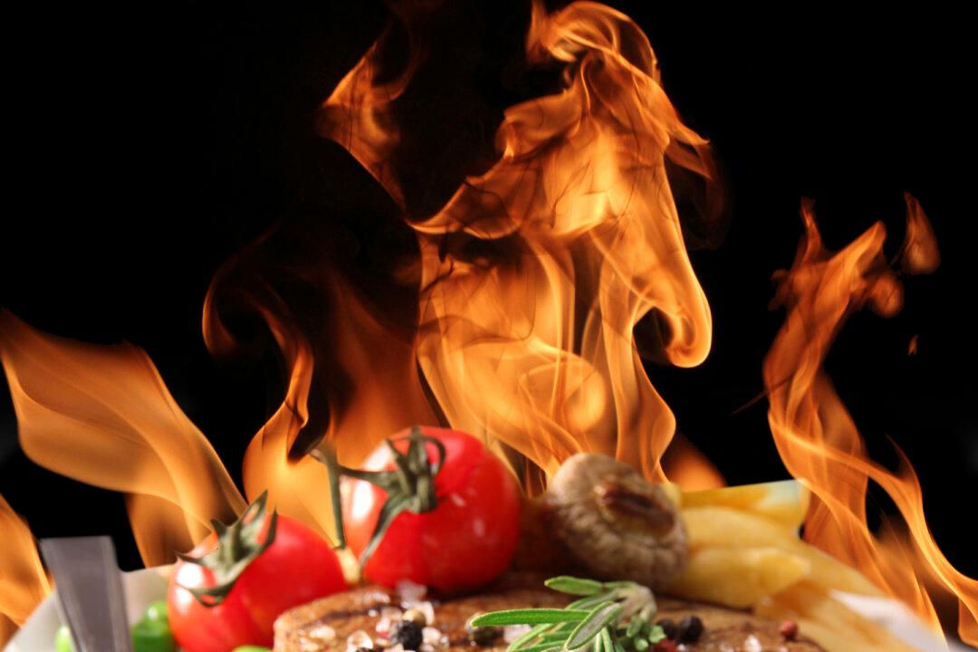 Flaming Foods Add Glamour to the Table