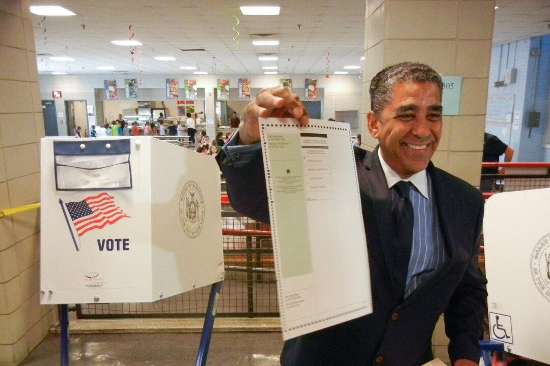 Accompanied by Family, Espaillat Casts Vote for Himself
