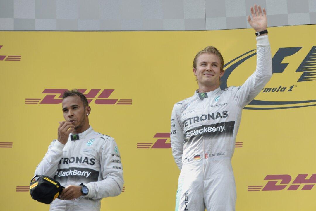 Rosberg, Hamilton 1–2 for Mercedes Again at Formula One Austrian Grand Prix