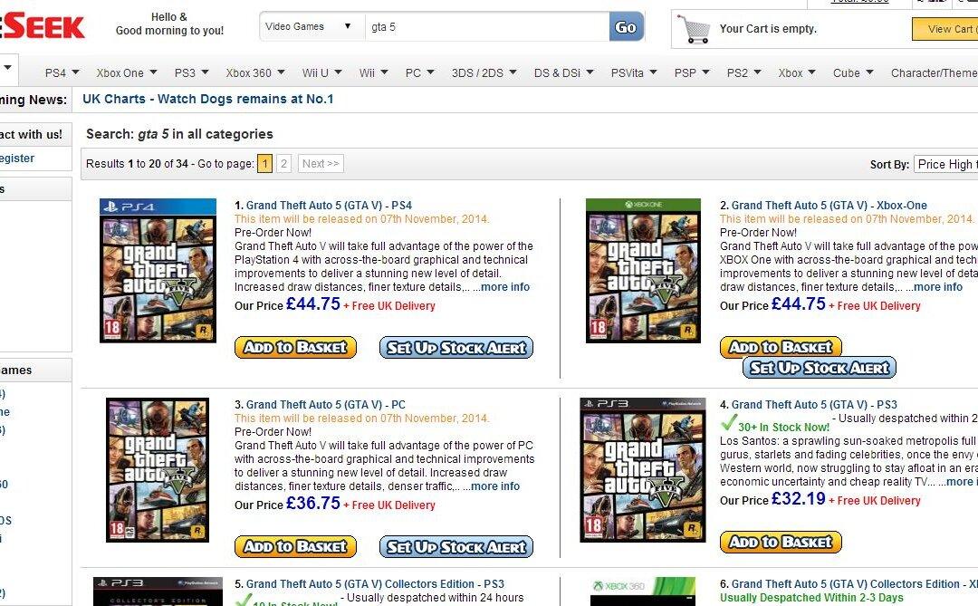 GTA Online 5 PC, Xbox One, PS4 Update: Retailer Post Says ‘Grand Theft Auto V’ Out on Nov. 7