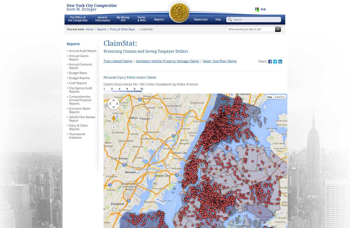 New ClaimStat Tool Tracks Legal Claims Against NYC