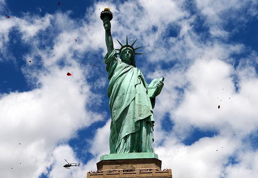 At Lady Liberty’s Feet