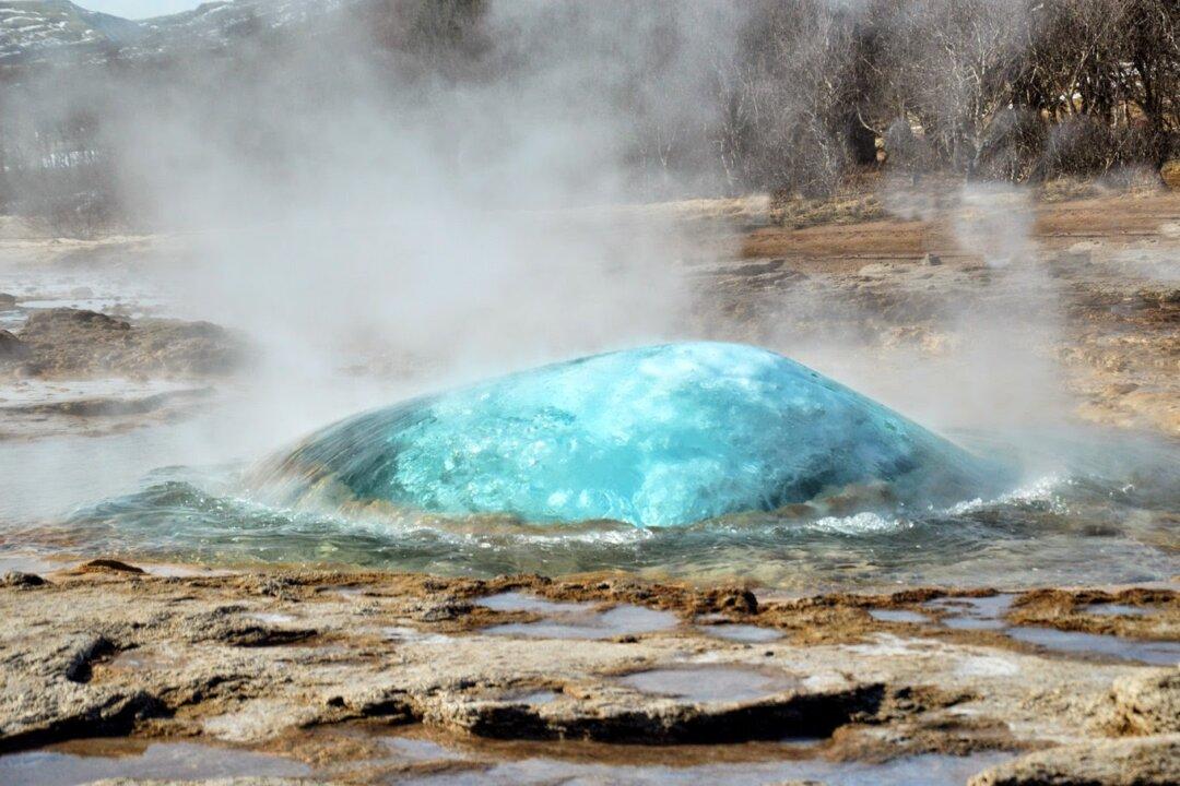 Geysir Geothermal Area, Haukadalur Valley, The Golden Circle, Iceland